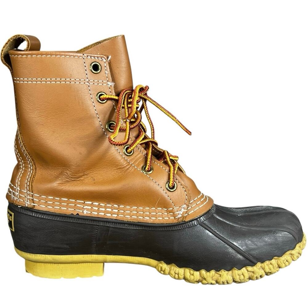 L.L. Bean Women’s Brown Leather Waterproof Duck Boot Size US 8